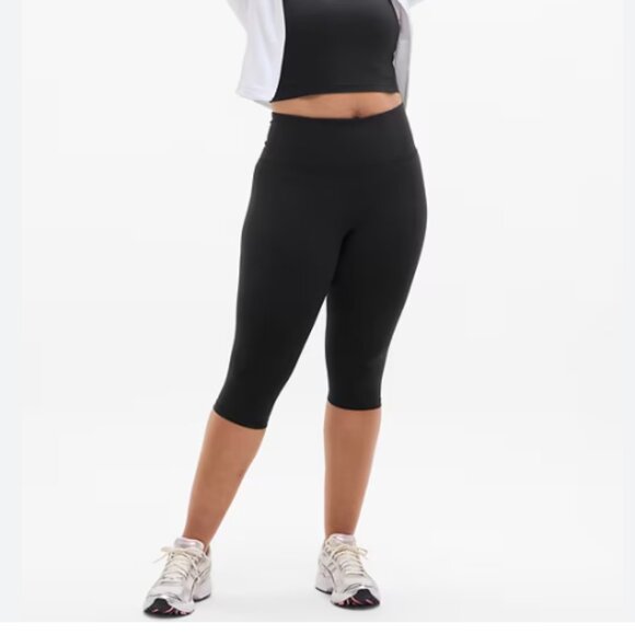 Athleta Ultra High Rise Elation Crop capri leggings Black XL - Picture 1 of 5
